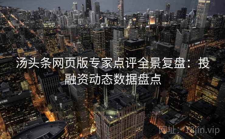 汤头条网页版专家点评全景复盘：投融资动态数据盘点