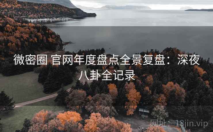 微密圈 官网年度盘点全景复盘：深夜八卦全记录